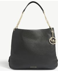 michael michael kors lillie large pebbled leather shoulder bag