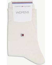 Tommy Hilfiger Logo Cotton Socks - White
