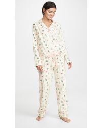 Pj Salvage Fit Flannel Pj Set - White