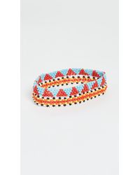 Roxanne Assoulin Patchwork Set Of Two Anklets - Blue