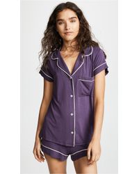 eberjey gisele short sleeve long pant pajama set