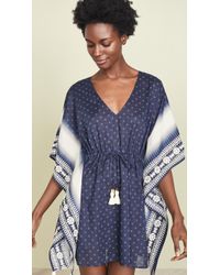 Tory Burch Ravena Beach Caftan - Blue