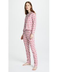 Roberta Roller Rabbit Monkey Pj Set - Pink