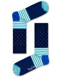 Happy Socks SD01-066 femmes Chaussettes en Bleu