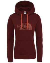 The North Face W Drew Peak Pull Hd 38x Sequoia Red Women's Sweatshirt In Brown