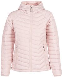 Columbia Powder Lite Hooded Jacket Women's Jacket In Pink