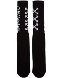 Off-White c/o Virgil Abloh Chaussettes noires et blanches Arrows