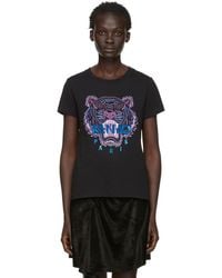 kenzo black tiger t shirt women's