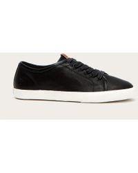 frye maya low lace leather sneaker