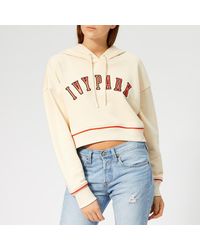 Ivy Park Baseball Logo Crop Hoodie - Multicolour