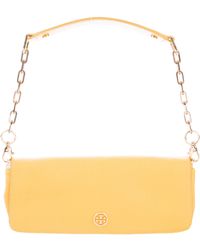 tory burch yellow clutch