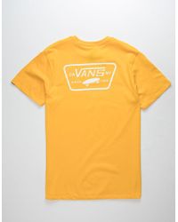 vans t shirt mens gold