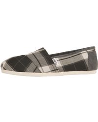 black and white plaid flats