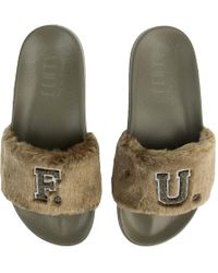 fur fenty slides