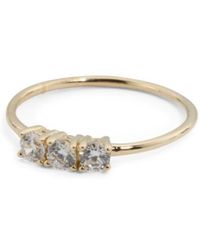 Lyst Tj Ma Made In Italy 18k Rose Gold Peridot And Brown Diamond Tj Ma Made In Italy 14k Gold Triple Cubic Zirconia Ring Lyst