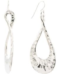 Tj Ma Made In Israel Sterling Silver Opal Flower Earrings Blue Tj Ma Made In Israel Sterling Silver Hammered Teardrop Earrings Lyst