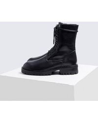 saint laurent suede lace up boots