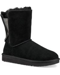 ugg short sparkle boots black