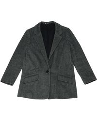 IRO Vest en Laine Gris - Noir