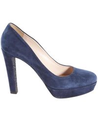 miu miu blue heels