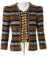 Balmain Chaqueta en algodón multicolor