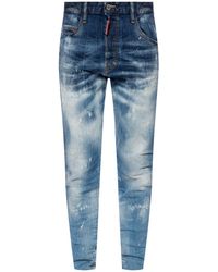 DSquared² 'skinny Dan Jean' Stonewashed Jeans - Blue