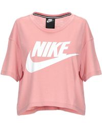 camiseta rosa nike
