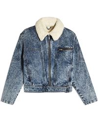 TOPSHOP Jeansjacke/-mantel - Blau