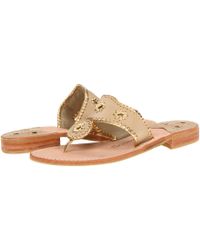 jack rogers white and gold sandals