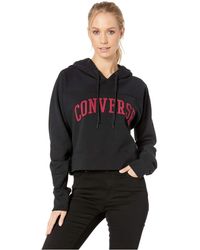 womens black converse hoodie