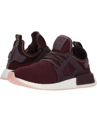 lyst adidas originali nmd r1 primeknit in beige / vapore grigio lyst adidas originali nmd r1 primeknit in beige / vapore grigio