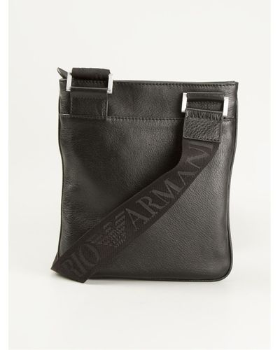 armani flat messenger bag