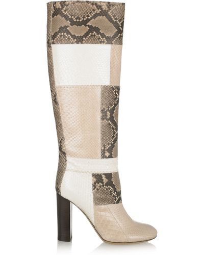 python knee boots
