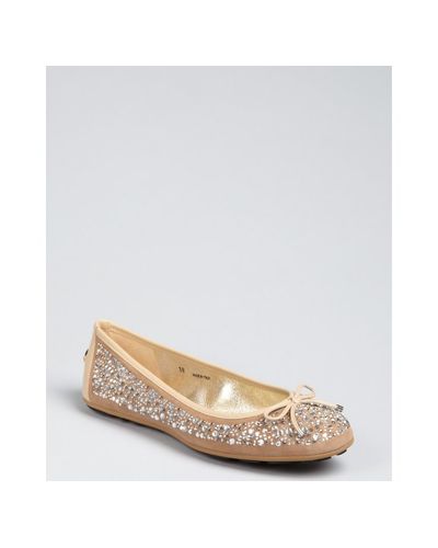 jimmy choo weber crystal ballerina flat