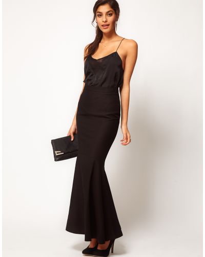 Lyst - Asos Collection Asos Evening Maxi Skirt in Black