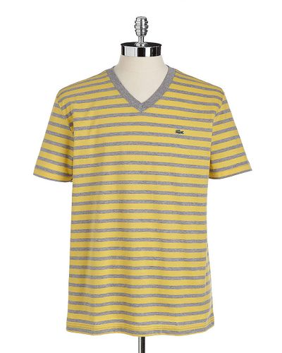 lacoste striped t shirt