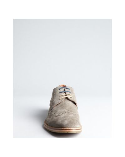 grey suede wingtips