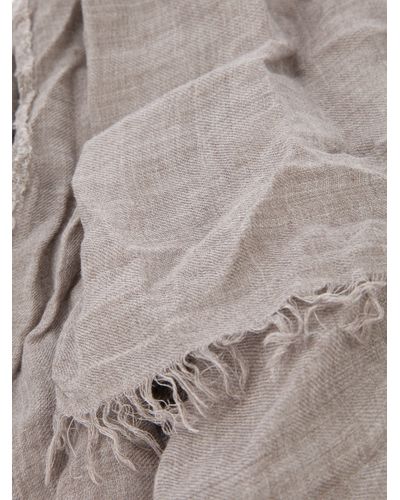 Lyst - Faliero Sarti Azzurra Scarf in Natural