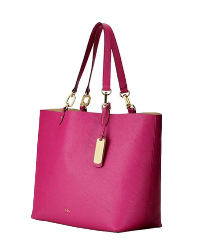 ralph lauren pink leather purse