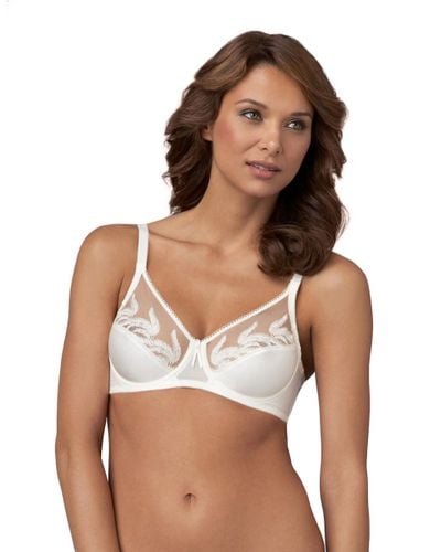 Wacoal Feather Embroidery Bra 85121 In White Lyst 
