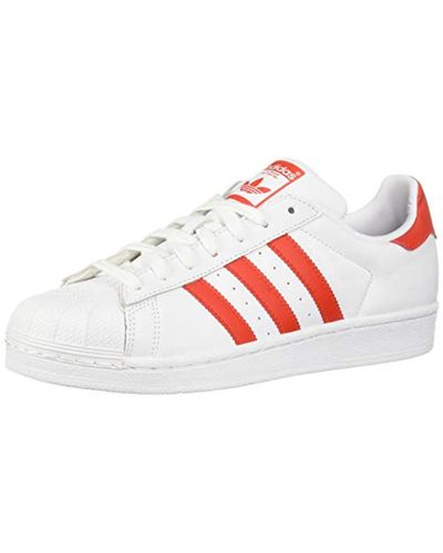 adidas Originals Superstar Shoes Running, White/active Red/black 7 M Us ...