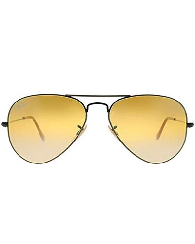 Lyst Ray Ban Classic Aviator Sunglasses Black On Top Matte Beige 57