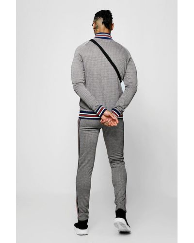 grey boohoo tracksuit