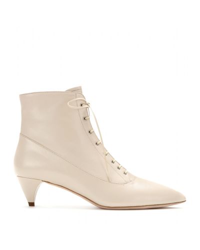 miu miu lace up leather ankle boots