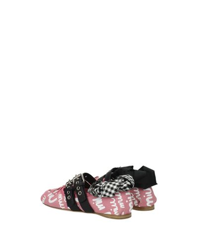 miu miu pink ballet flats