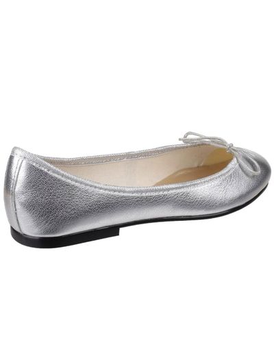 next silver ballet pumps