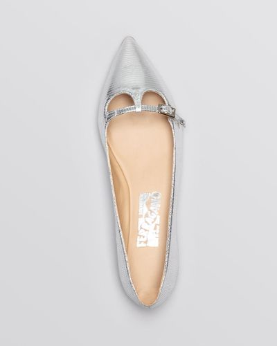 ferragamo pointed flats