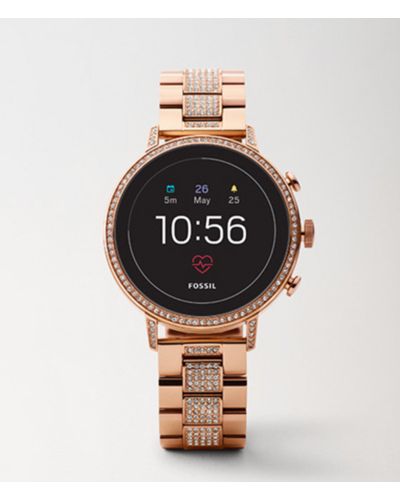 fossil smartwatch rose gold review