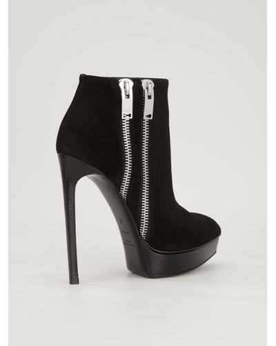 saint laurent zip boots