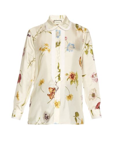 gucci satin blouse